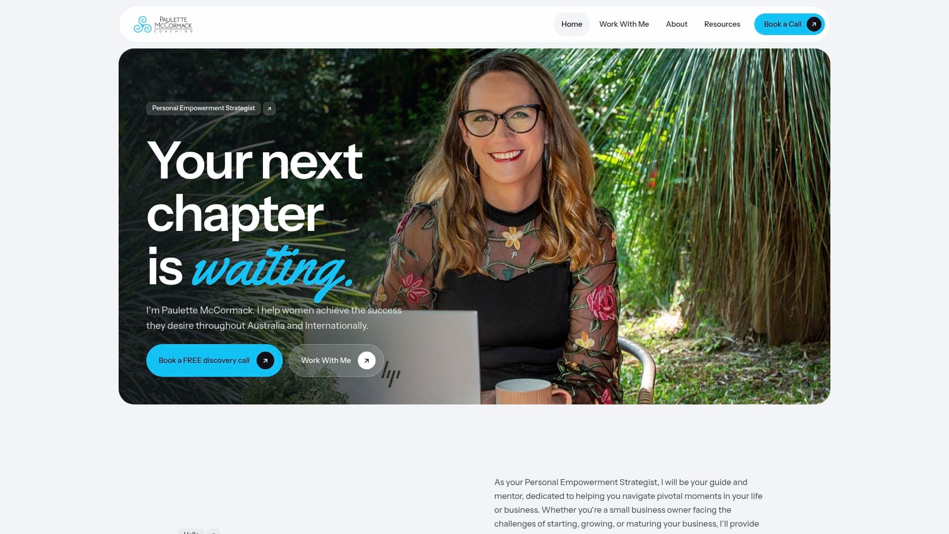 Paulette McCormack Coaching website