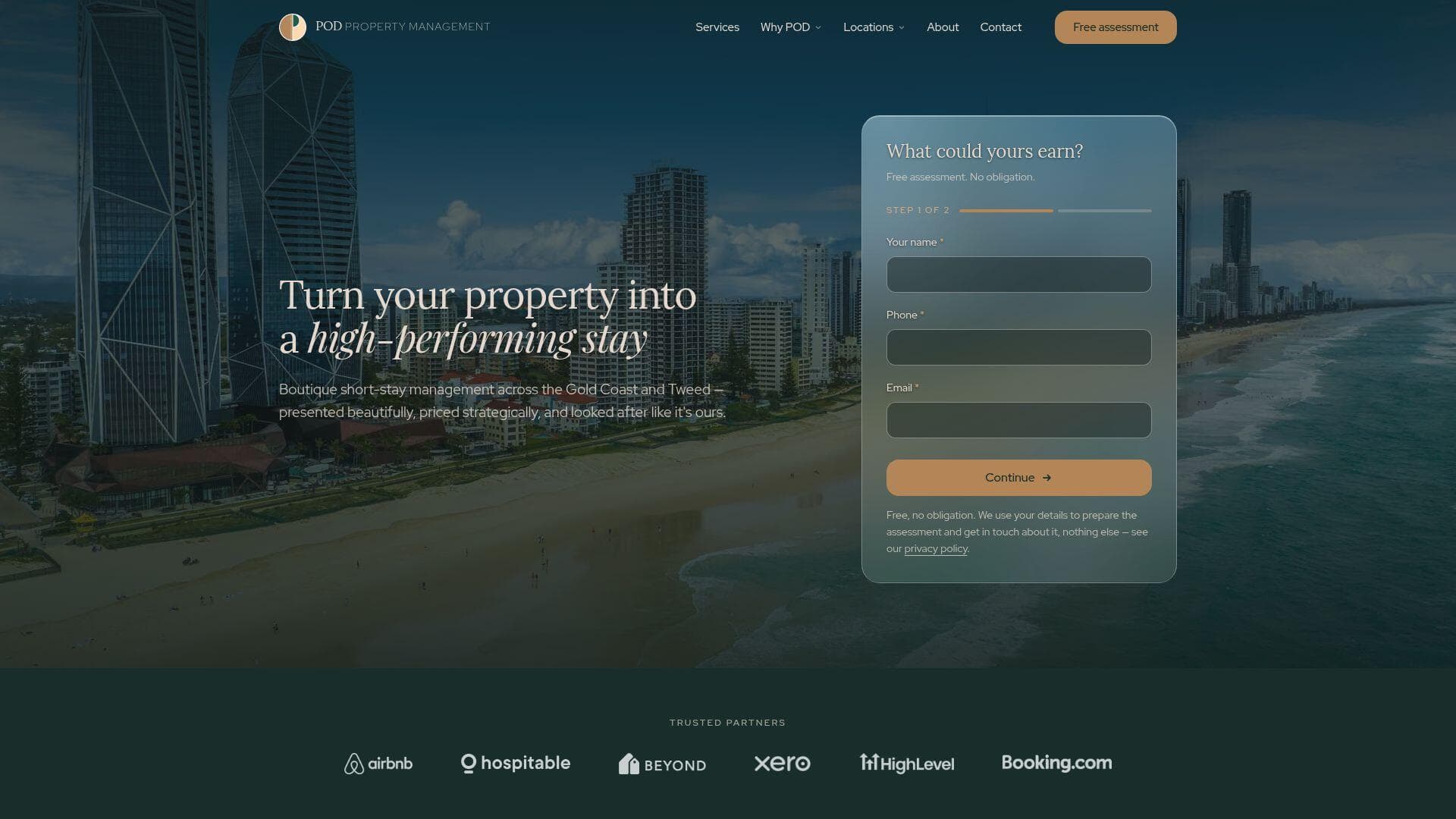 POD Property Management website